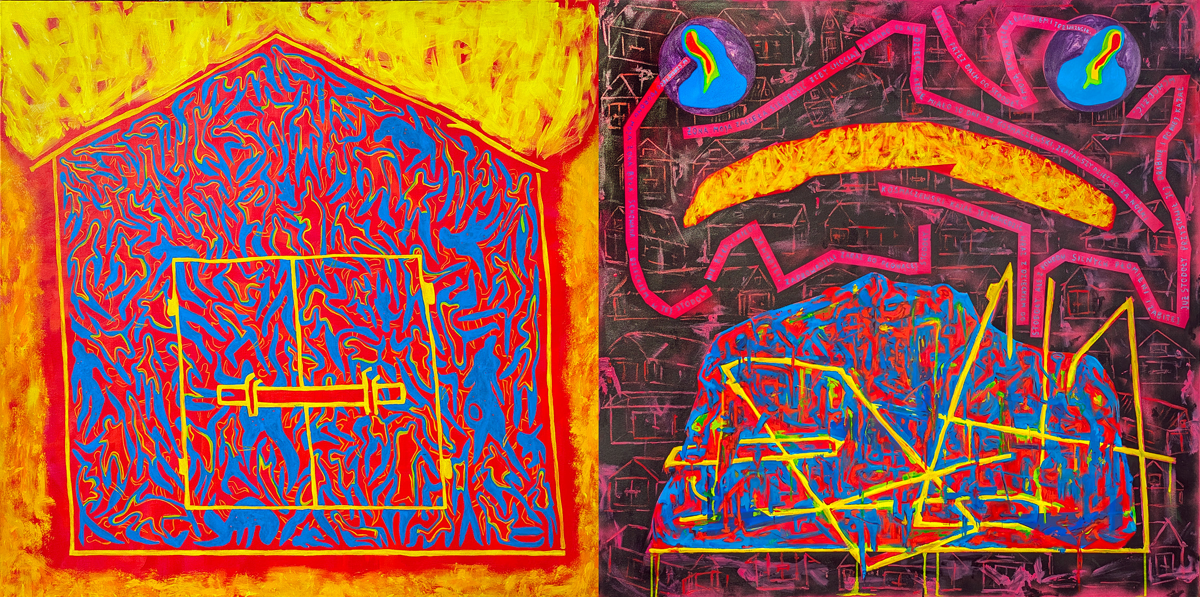 Niebieska kobieta rodząca kamień (Radziłów) / Aglomerat 