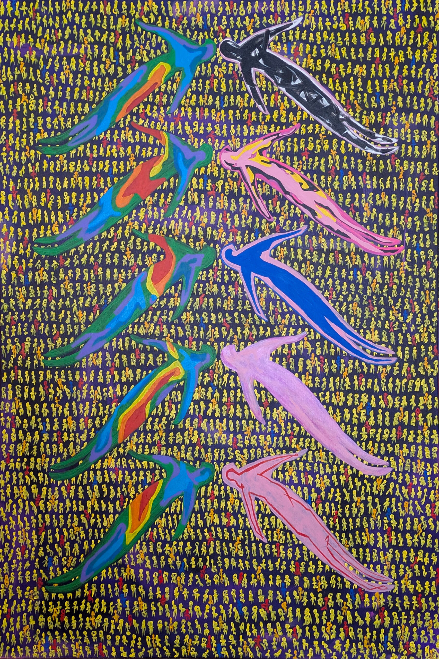 Turyści odwiedzający „Szyb umarlaka” w jaskini w Lascaux szukają wpływu jedynego przedstawienia figuratywnego na obrazy ciała i agonii w sztuce plastycznej XX wieku